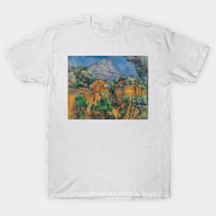 Montagne Sainte-Victoire Seen from the Bibemus Quarry by Paul Cezanne T-Shirt